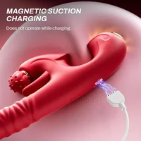 3 in 1 360 °   Rotation Massage Klitoris Vibrator für Frau Zunge Stoßen Teleskop Dildo Weibliche Masturbator Erwachsene Sex Spielzeug 5
