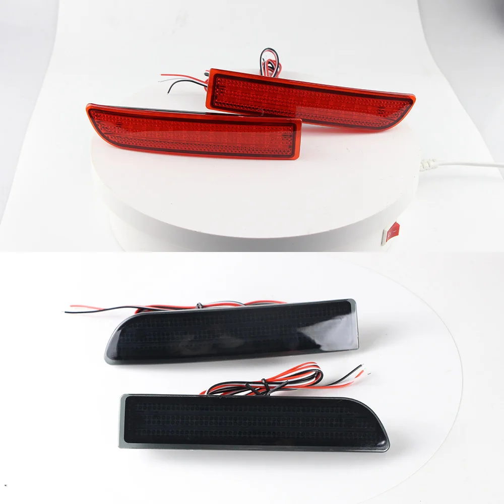 2PCS Rot/Rauch Objektiv LED Rücklicht Parkplatz Bremse Hinten Stoßstange Nebel Licht Lampe Für Toyota RAV4 2006 2007 2008 09-2012 – Detail 9