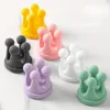 1PC Hook Non-drilling Razor Hook Silicone Spatula Kitchen Bathroom Door Without Trace Wall Hooks Key Hanger Key Holder Wall 3