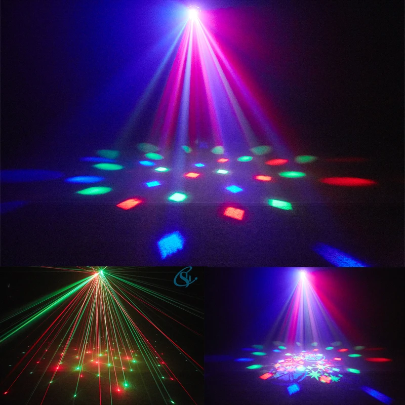 RGBW LED 100W Stage Disco Lights Projector Strobe Laser Lights Remote Control fo