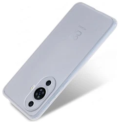 Ultra Thin Soft Silicone Phone Case - Slim TPU Back Cover for Huawei Nova 11 Series (Transparent White)