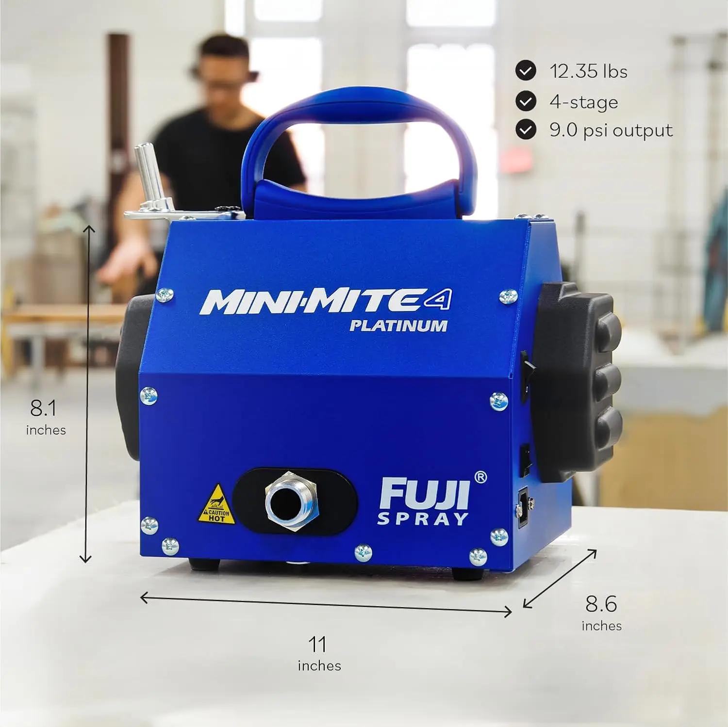 Spray 2804-T75G Mini-Mite 4 Platinum-T75G Gravity HVLP Spray System