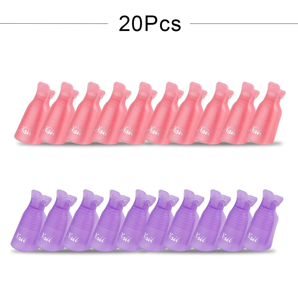 10/20 PCS Nail Soak Off Caps