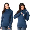 Women's Fleece Maternity Nursing Sweatshirt Breastfeeding Shirt Momy Hoodie Kangaroo With Pocket Pregnant Women Clothes 3