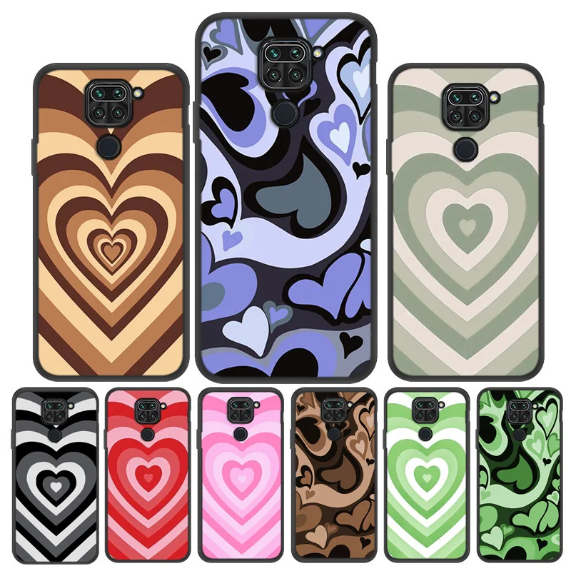Redmi Note 9 Case For Xiaomi Redmi Note 10 Pro Case Love Heart Funda Redmi 9 9T 9A 9C Note 11 8 9 Pro Poco X3 Pro Mi 11T Cover