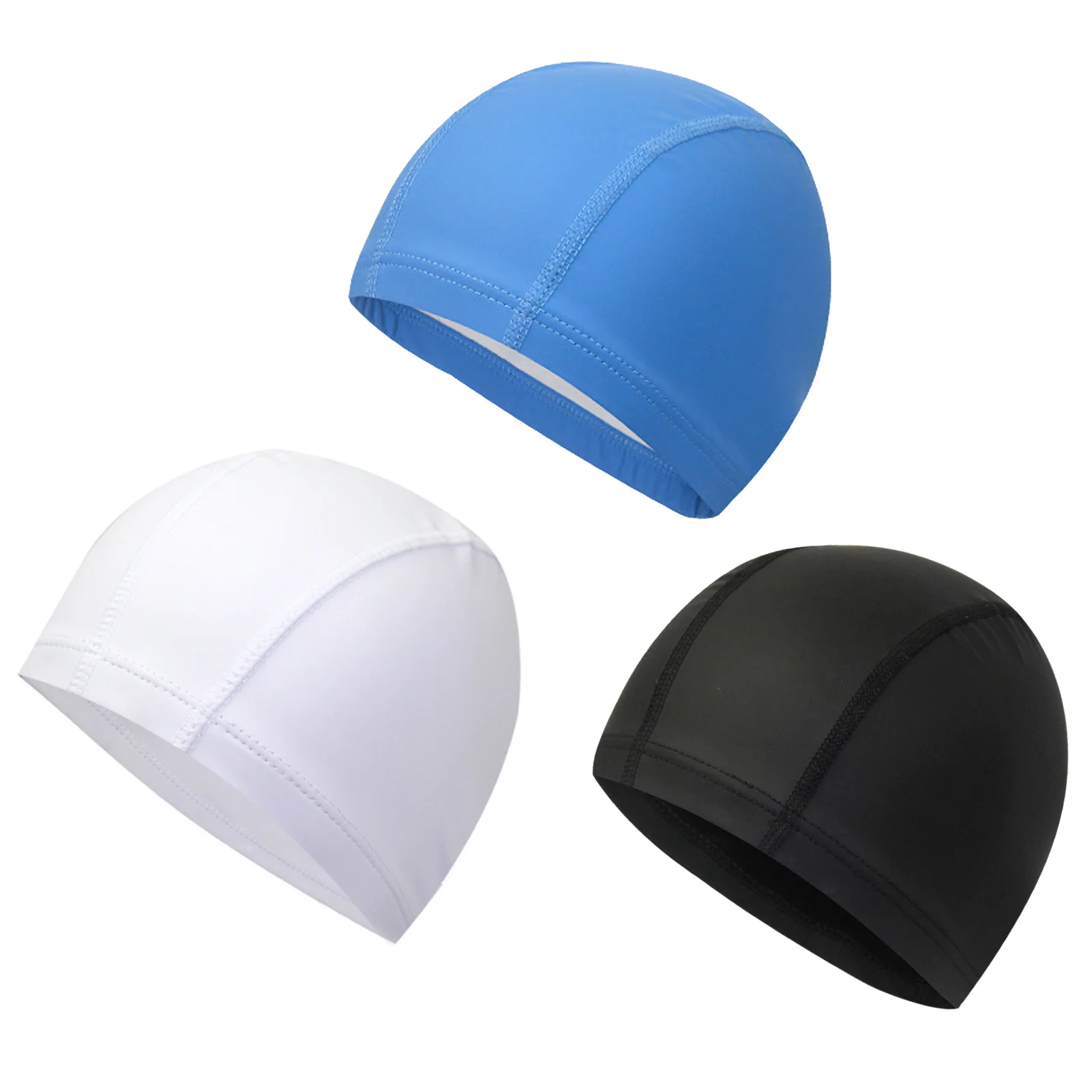 

Swimming Caps For Men Women Elastic PU Coating Ear Protection Long Hair Swimming Pool Hat Ultrathin Bathing Caps