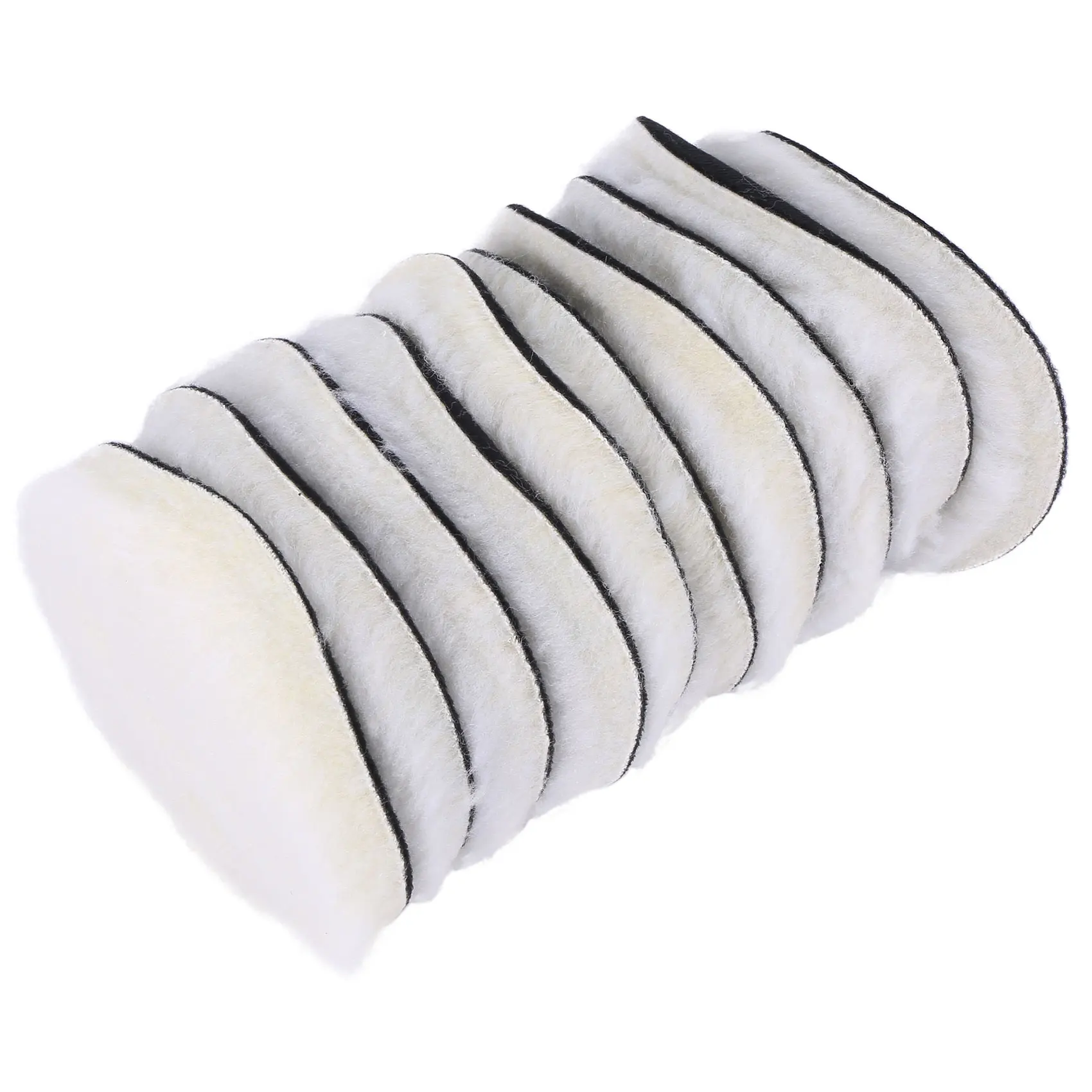 10 Pcs 125 Mm Car Polishing Pad 5 Inch Inch Polish Waxing Pads Wool Polisher Bonnet Car Paint Care Wool Polishing Pad 2