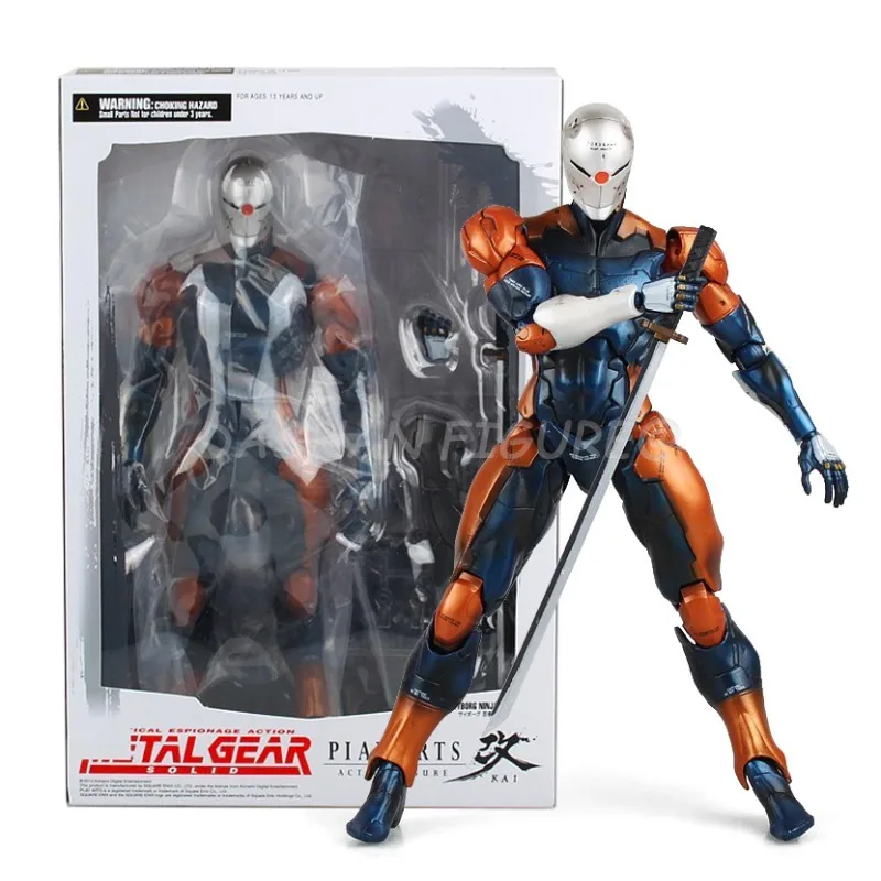 

Play Arts Metal Gear Action Figure Gray Fox Figurine PVC Deepthroat Collection PA Mechanical Ninja Frank Jaeger Hunter Model Toy