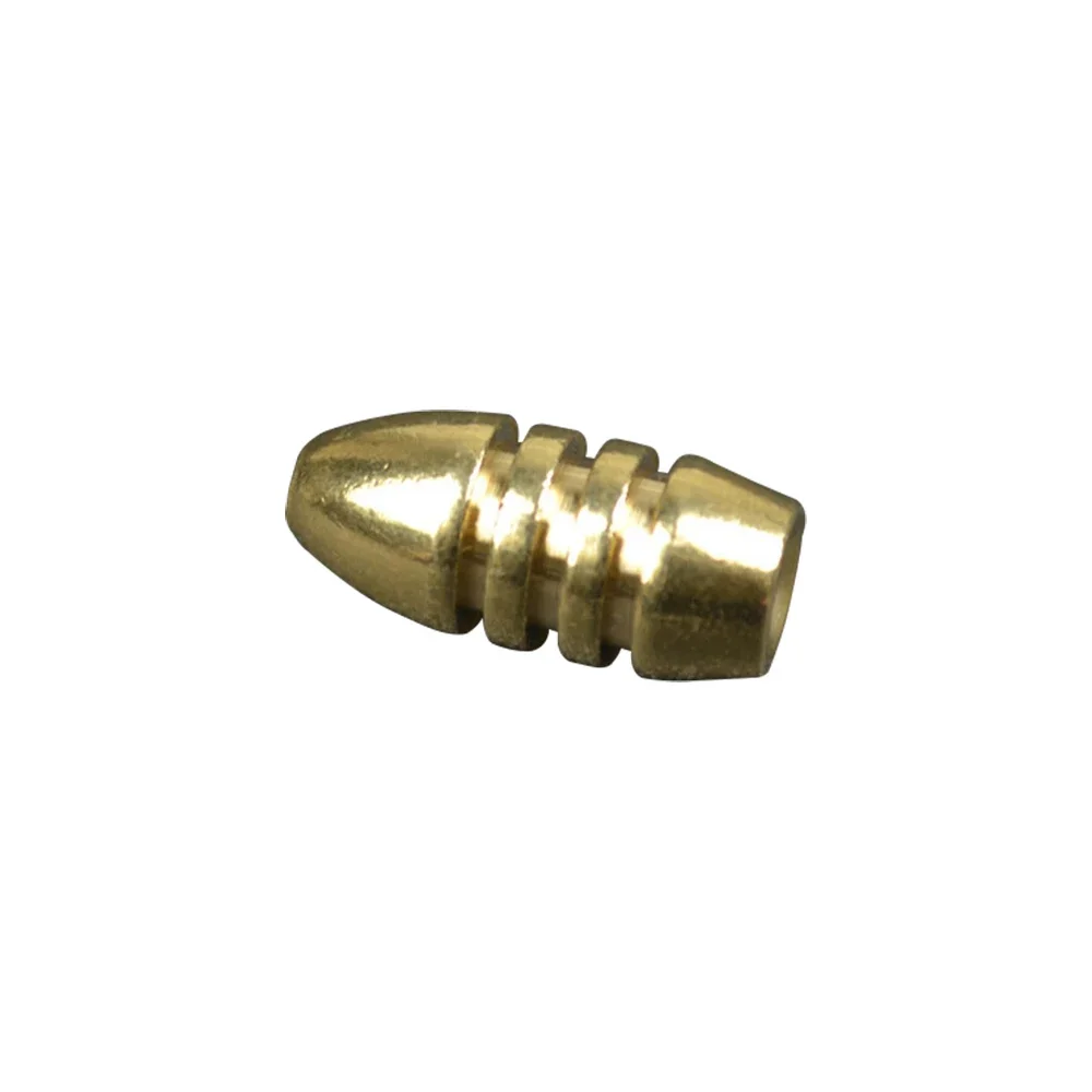 Fishing counterweight sinker 5 Pcs Brass Weight Sinker Easy Sink Bullet For Inline Spinner Lure Rotatable For Fishing Tackle