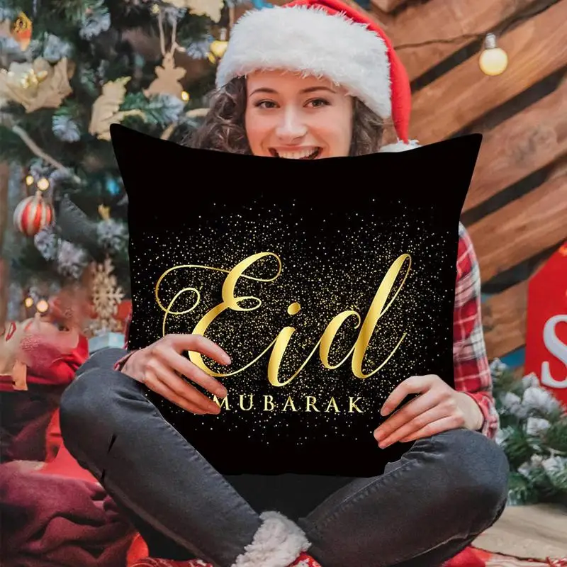 EID Cushion Cover Ramazan Decorations For Home Islamic Mahometan Party Decor Ramazan Kareem EID Al Adha Ramada Pillowcase