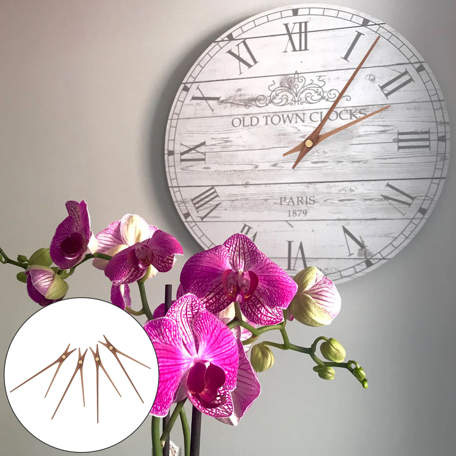 Clock Repair Kit Wooden Hands Wall Clocks Mechanism Household Pointer Work Movement Parts wall clock movement quartz clock movement clock accessory kit 5 Sets 2722987