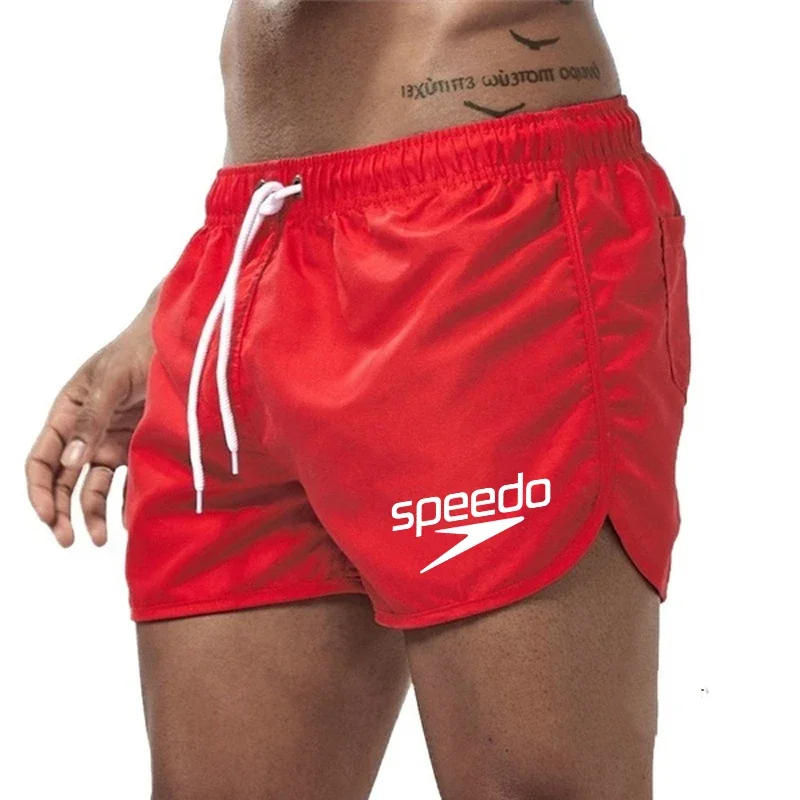 Summer Men's Shorts 2025 Beach Trunks Swim Gym Pants Quick Drying Swimming Homme Surf Ventilate Drawstring Fashion Casual Daily 5