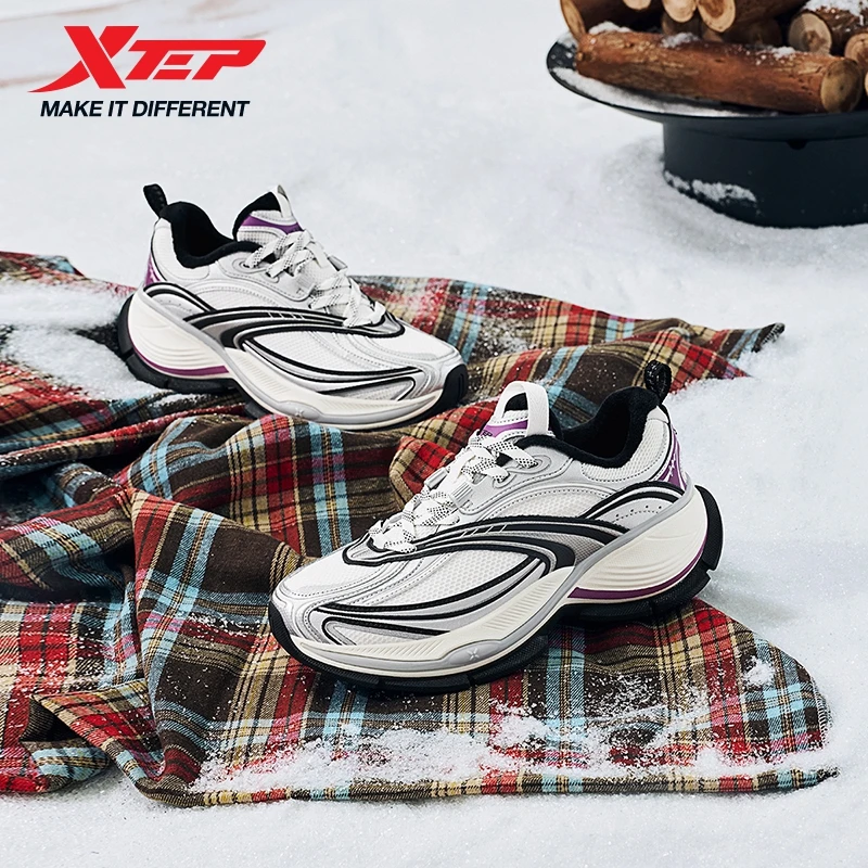 Xtep Basque 2.0 Cotton Shoes For Women 2025 Winter New Durability
