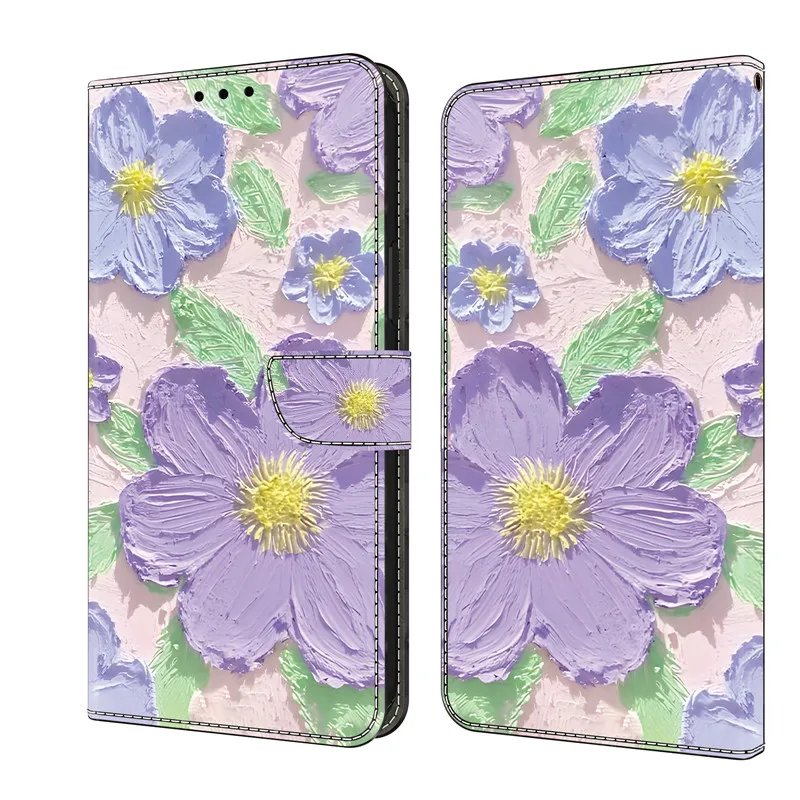 Luxurious 3D Leather Flip Phone Case Cover