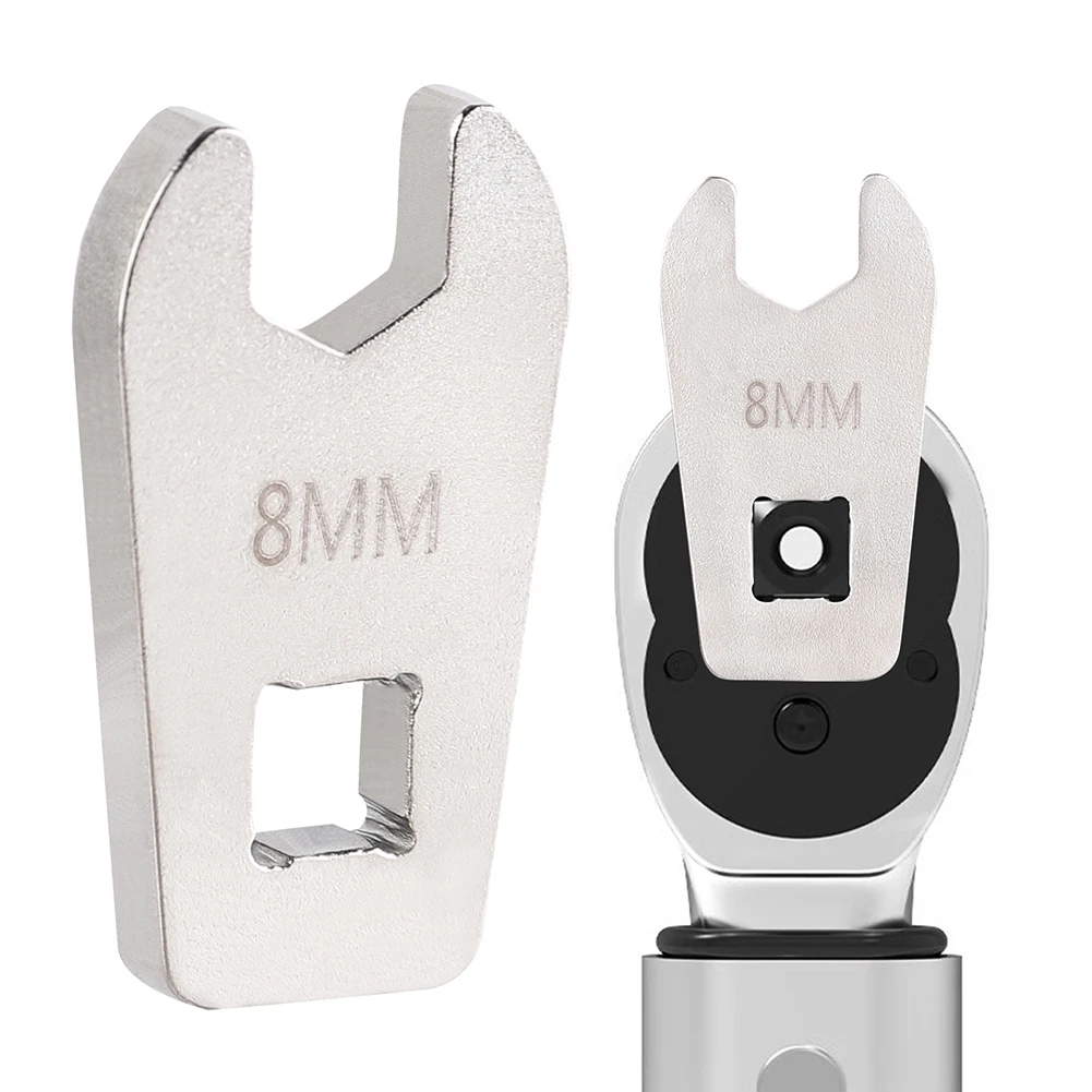 8mm Bike Hydraulic Brakes Bolt Tool Opening Head Road Bike Torsions Wrench Replacement for 1/4 Head Torque Wrench