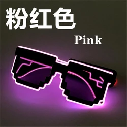 Radiant Glow LED Glasses - Neon Lights Party Accessories (Pink)