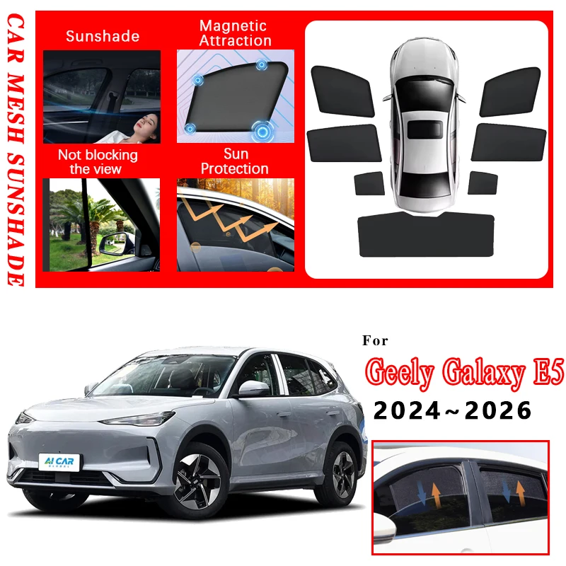 For Geely Galaxy E5 Accessories 2024 2025 2026 Proton e.MAS 7 EX5