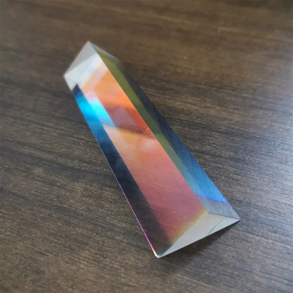 Prisma Triangular De Cristal K9 De 150 Mm, 95% Transmitancia, Efecto Arcoíris Para Fotografía Y Enseñanza De Física