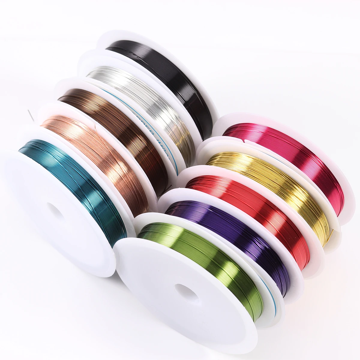 Nylon Cord Macrame Cord Silk Cord Satin Cord Faux Suede Cord Waxed Cord Leather Cord PVC Cord Packaging Cord 8-12M/Roll Copper Wire For Ornament Making DIY Crafts