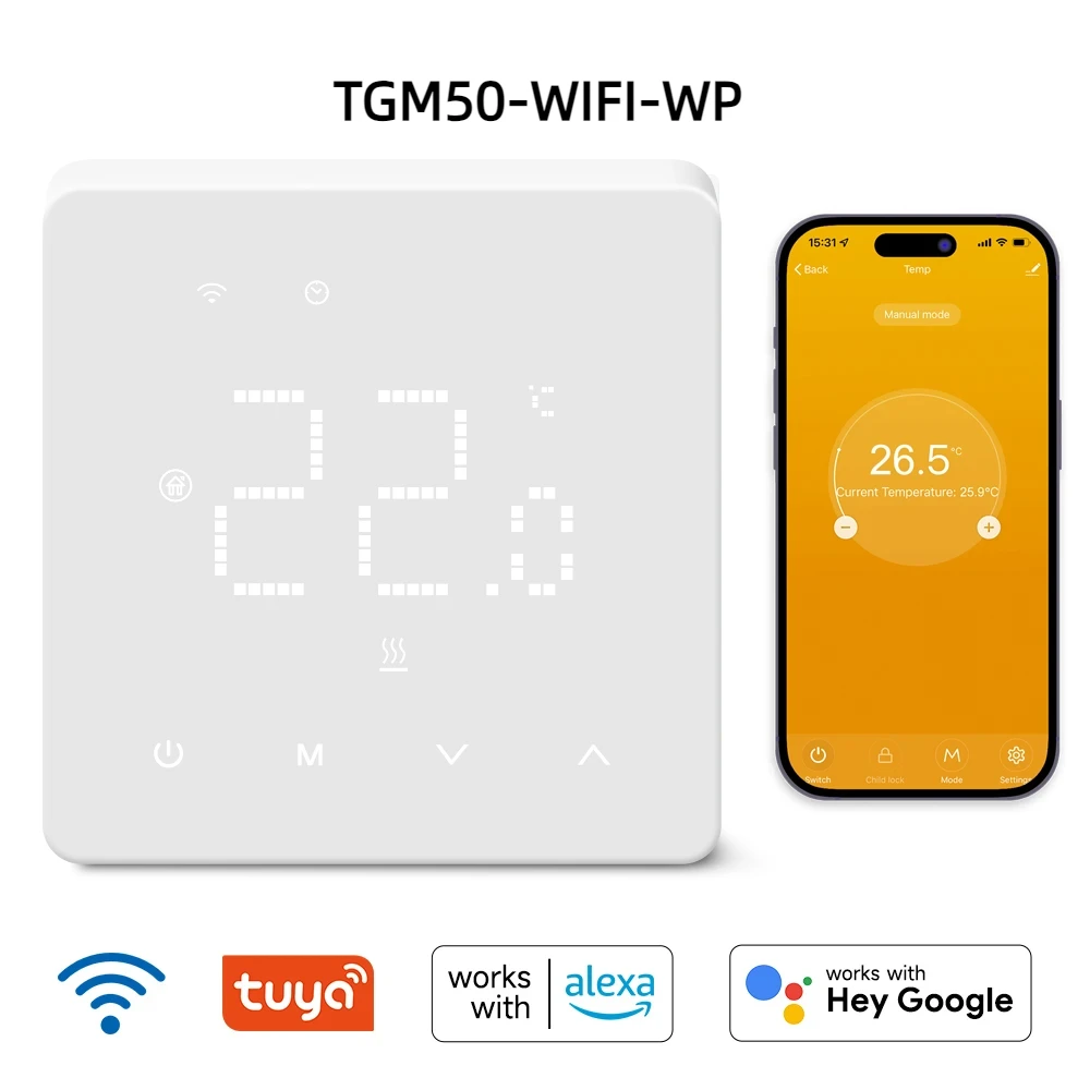 Smart WiFi Thermostat & Central Heating Controller for Water Floor Zone Heating Systems