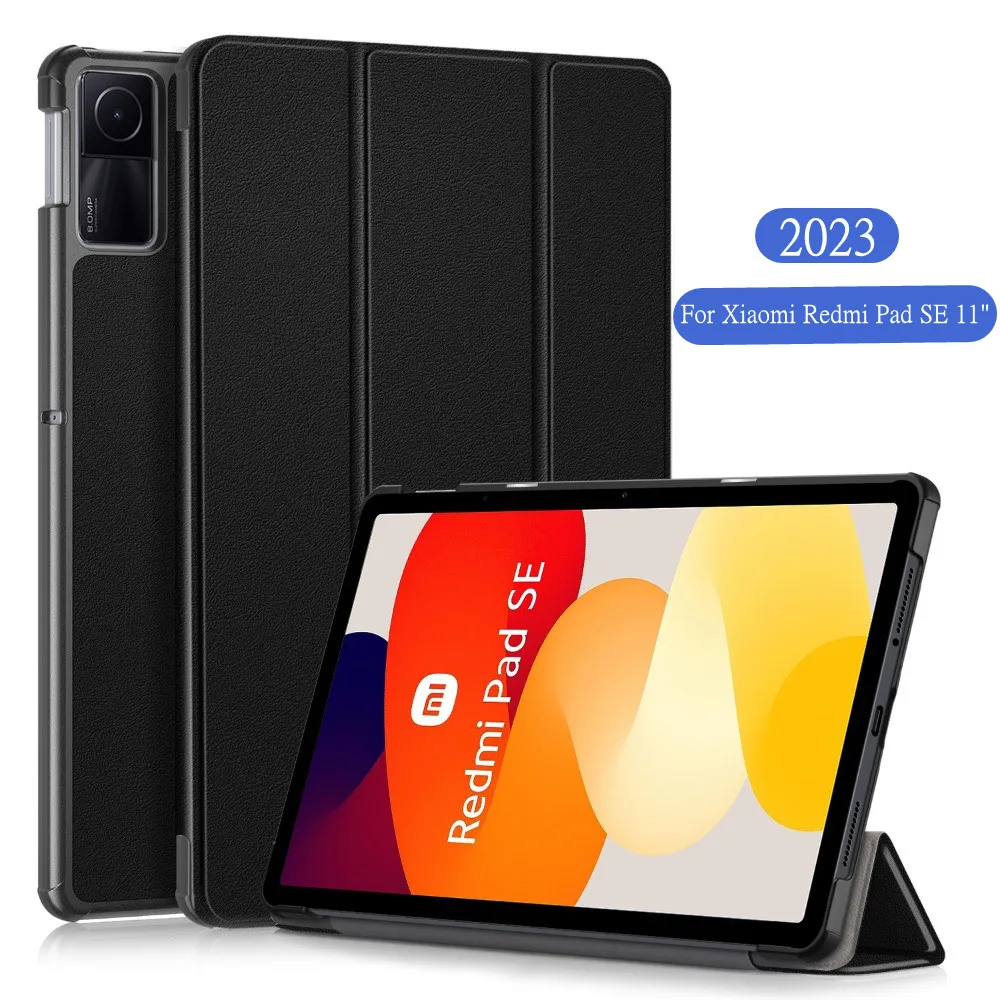 For Funda Xiaomi Redmi Pad SE Case 11 Inch 2023 Flip Stand Smart Cover for  Xiaomi Redmi Pad SE Tablet Case Kids Auto Sleep/Wake