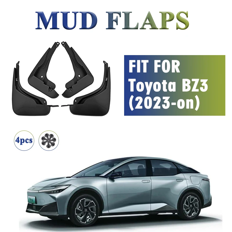2023 2024 2025 FOR Toyota BZ3 Mud Flaps Guards Splash Mudguard Fender Mudflaps Car Accessories Front Rear 4pcs