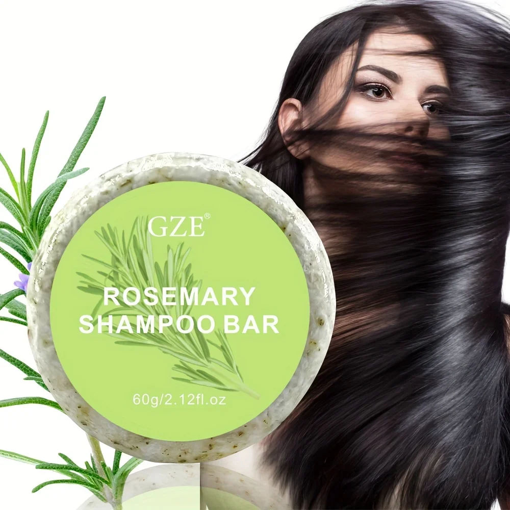 GZE Rosemary Hair Strengthens Shampoo Bar: Cleanses and Helps Strengthen Weak and Brittle Hair 3