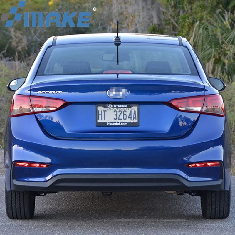 Car Flashing 1 Pair Led Rear Bumper Reflector Light Tail Brake Lamp