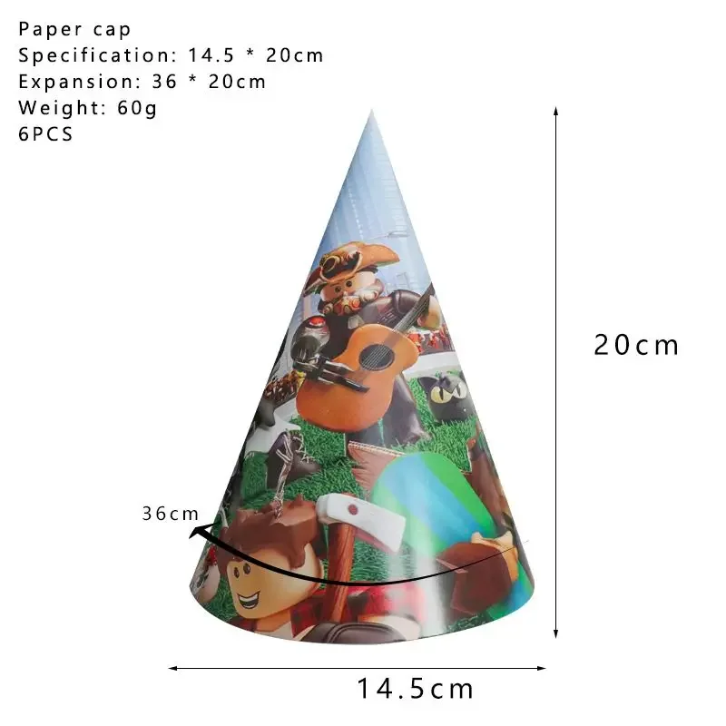 New Birthday Party Virtual World ROBLOX Party Decoration Cup Plate Tablecloth Disposable Tableware Birthday Girls Kids Boys