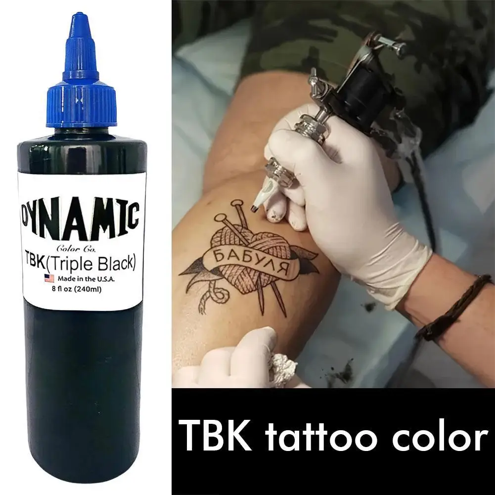 Tattoo Pigment TBK Tattoo Color Practice Black Professional Permanent Body Art Pigment DIY Accessories 240ml Tattoo Ink Tattoo Ink Pigment Tattoo Ink Kit
