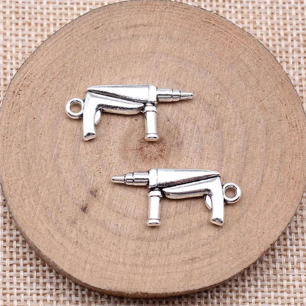 

Phone Pendant Impact Drill Charms Jewellery Making Supplies 27x12mm 10pcs