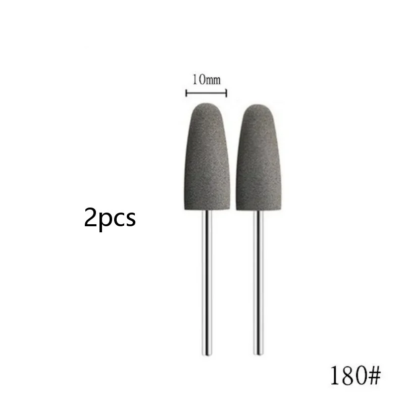 Silicone Rubber Manicure Grinding Head - 2 Pack for Burr and Dead Skin Removal