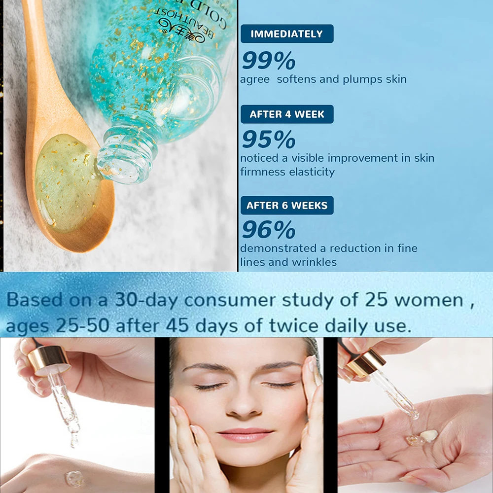 100ml Blue Copper Peptide Serum Lifting Firming Anti-wrinkle Repairs Damaged Skin Face Serum Skincare Rejuvenates Plumping