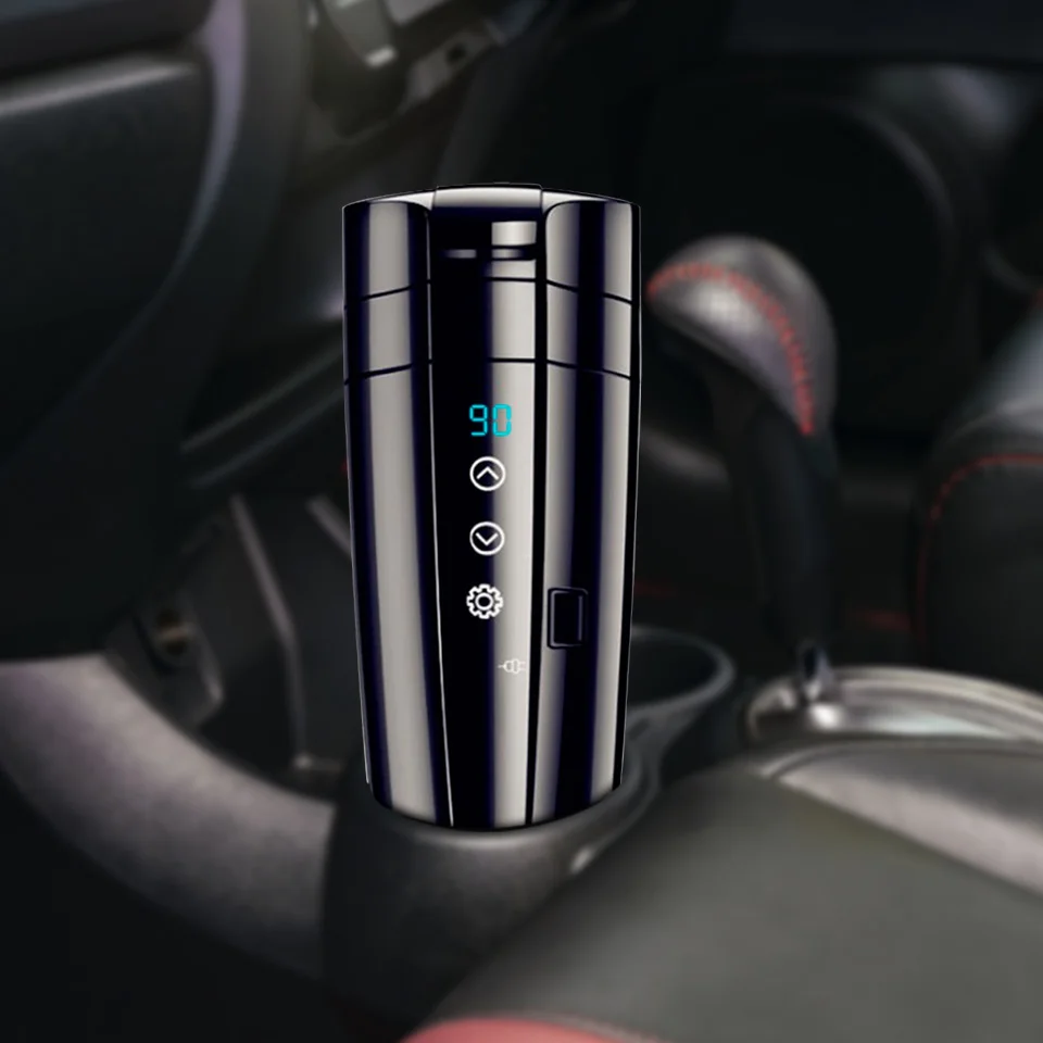 Smart Car electric kettle Stainless Steel 12V 24V Touch LCD Display