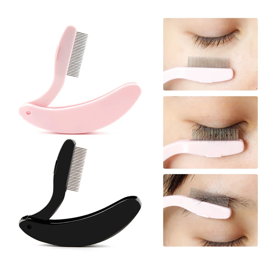 Foldable Ultra fine Steel Needle Mascara Curl Beauty Makeup Eyelash