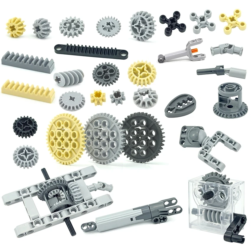 Bricks Technical Gear Parts Worm Rack Classic Accessories MOC Train Car Crane Model DIY Building Blocks Toy For Children construction blocks,racing car building blocks,building blocks,car building blocks,anime block toys