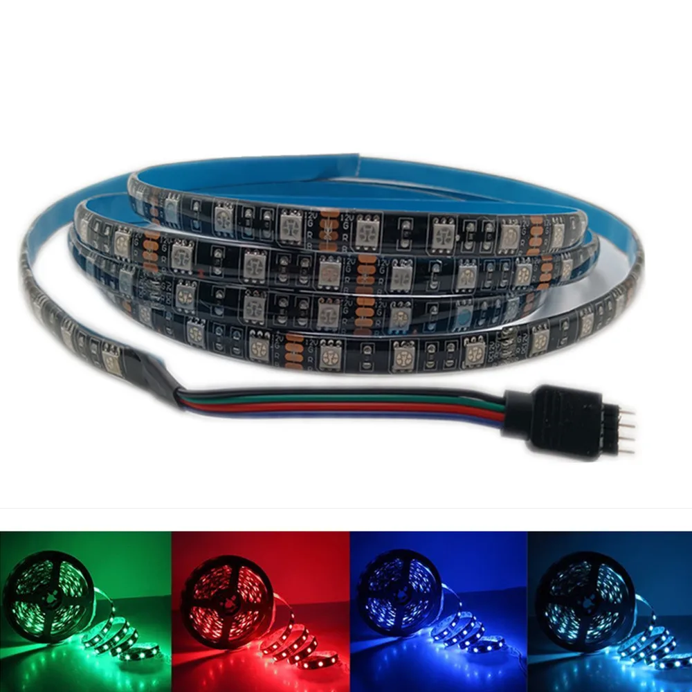 

5050 RGB Flexible LED Strip Light 60LEDs/m 12V 0.5/1/2/3/4/5m Non-waterproof/Waterproof Home KTV Bar Holiday LED Tape Lamp