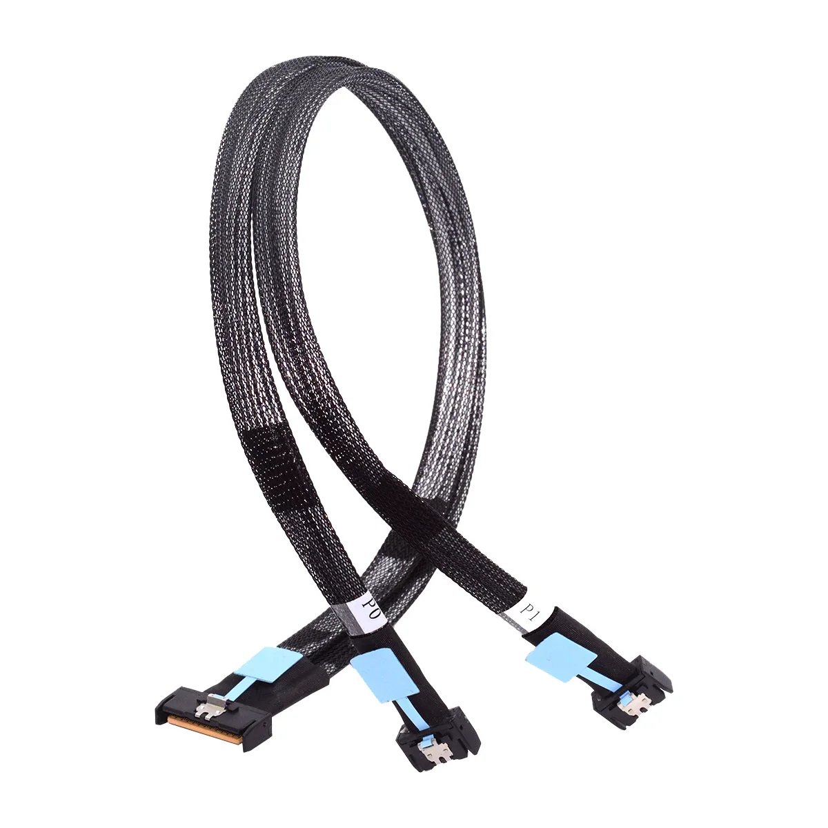 

PCI-E 5,0 Mini Cool Edge IO MCIO STR PCI-E 8i 74Pin «папа»-двойной MCIO 38Pin «папа» кабель-удлинитель 50 см