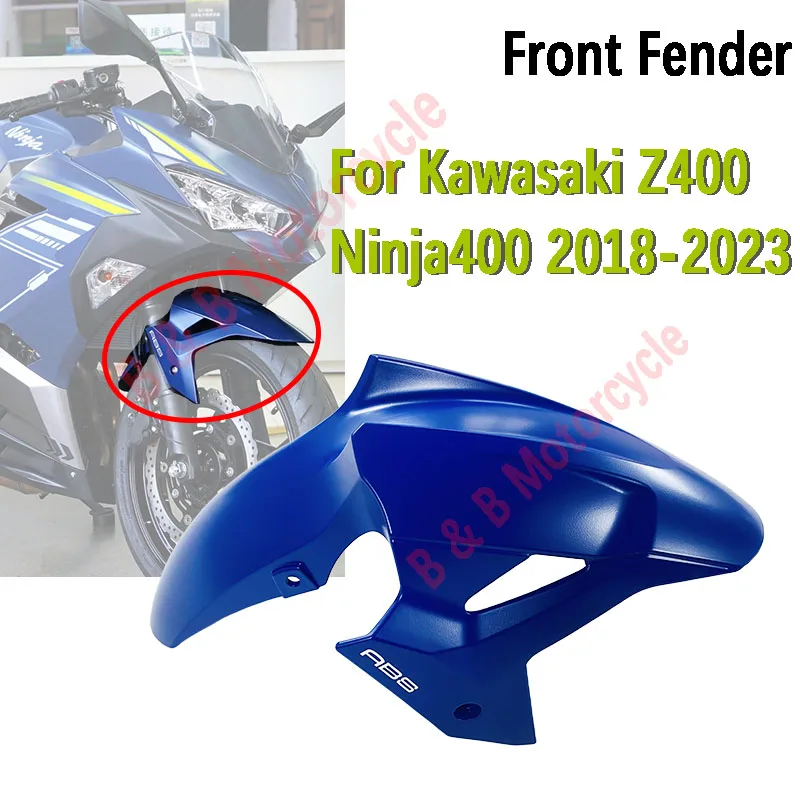 

Переднее крыло для KAWASAKI Z400 Ninja400 2018-2023, аксессуары для корпуса мотоцикла, переднее крыло, брызговик, брызговик для шин, брызговик