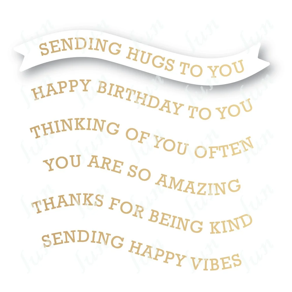 

Modest Banner Greetings Hot Foil Plates and Dies Molds Scrapbooking Diy Album Make Paper Card Embossing Craft Supplies Cut Dies