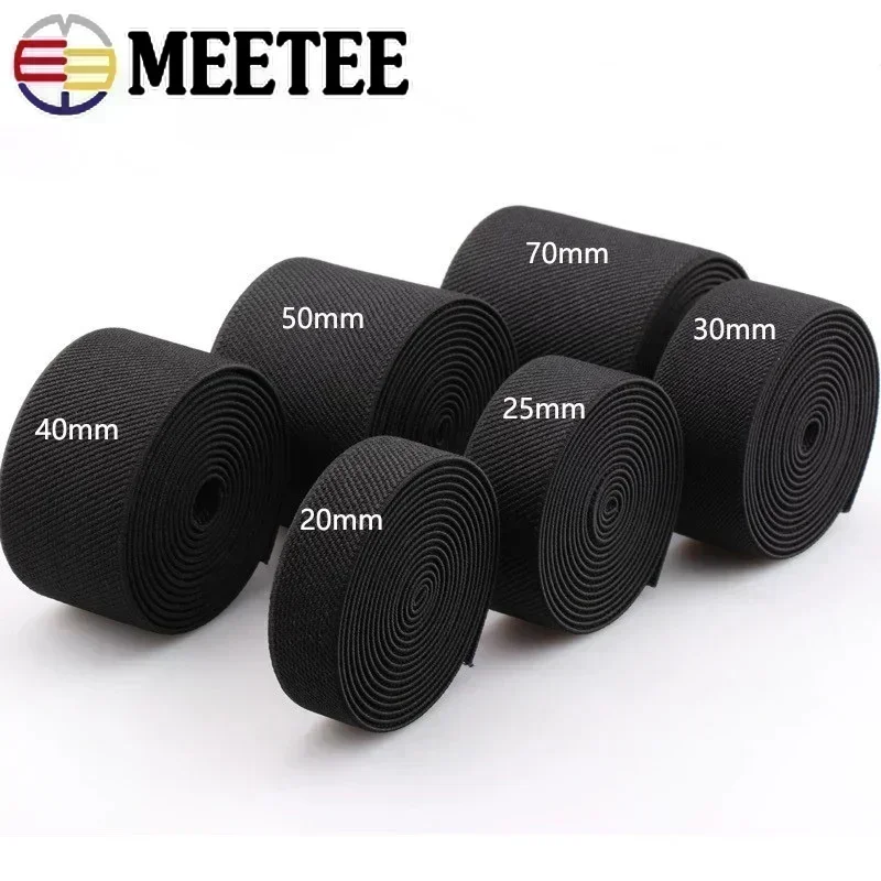 Nylon Elastic Waistband and Bag Strap Webbing - Stretch Ribbon