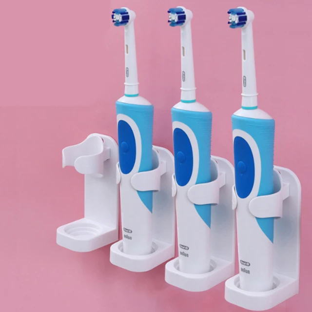 Portaspazzolino Elettrico Oral B - Supporto Per 2 Testine Con Organizer Da Bagno - Foto 6