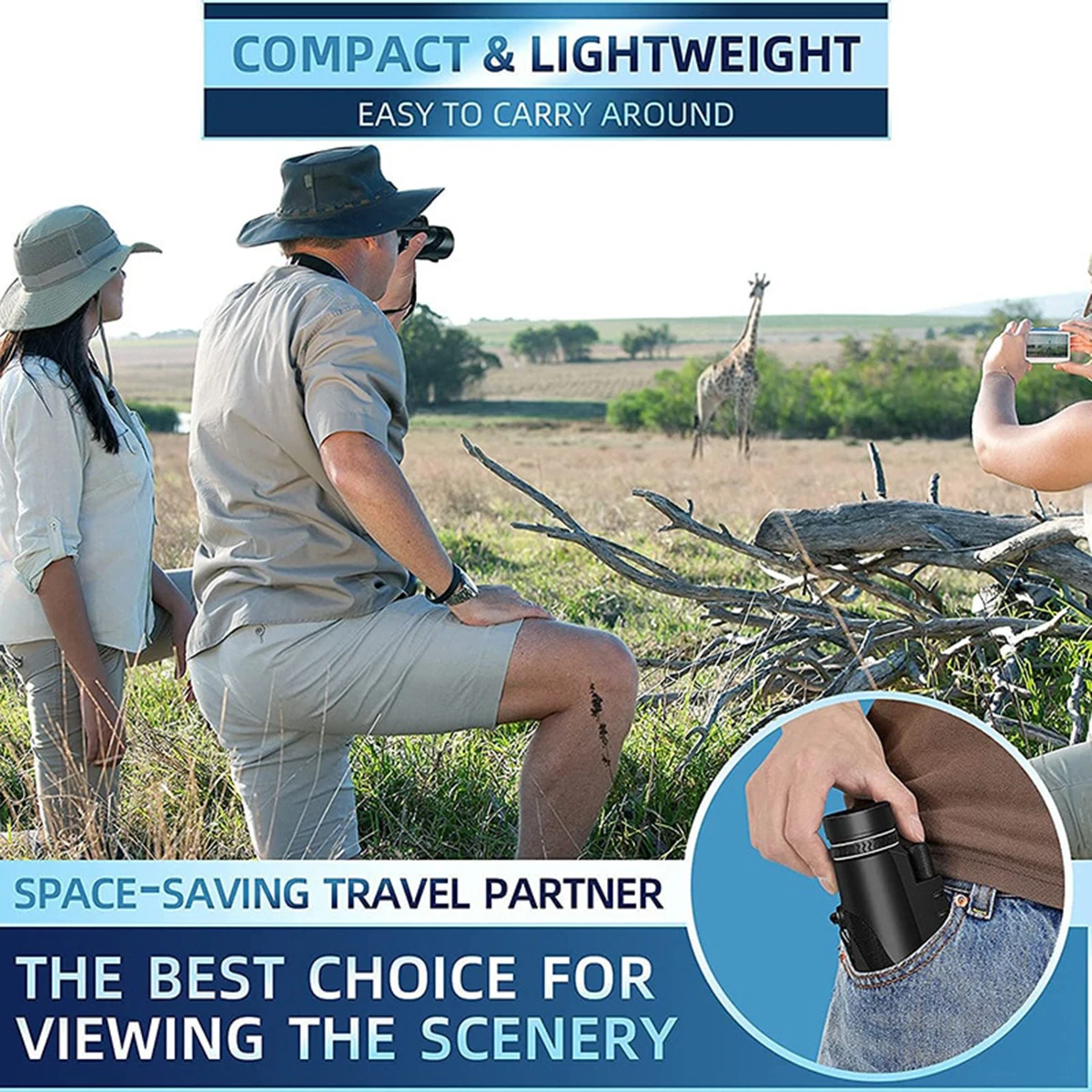 80*100 HD Powerful Monocular Telescope Remote Telescope BAK4 For Hunting Sports Outdoor Camping And Travel 3