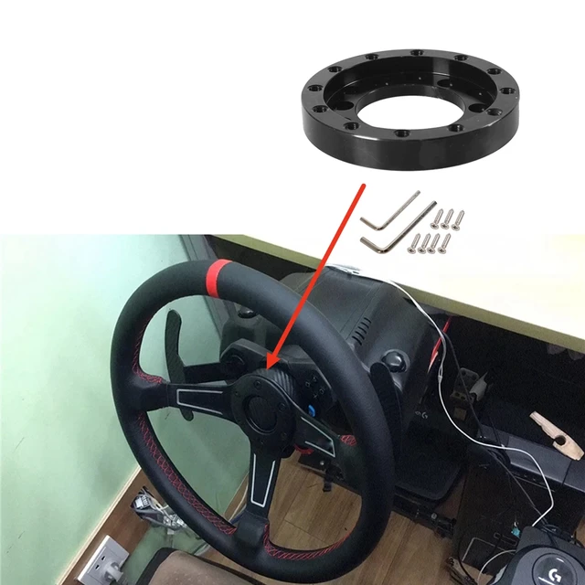 For Logitech G25 G27 Game Racing Wheel Adapter Modification 70MM Gaming  Adaptateur Aluminum Volante 24 Hole Jeux Steering Wheel - AliExpress