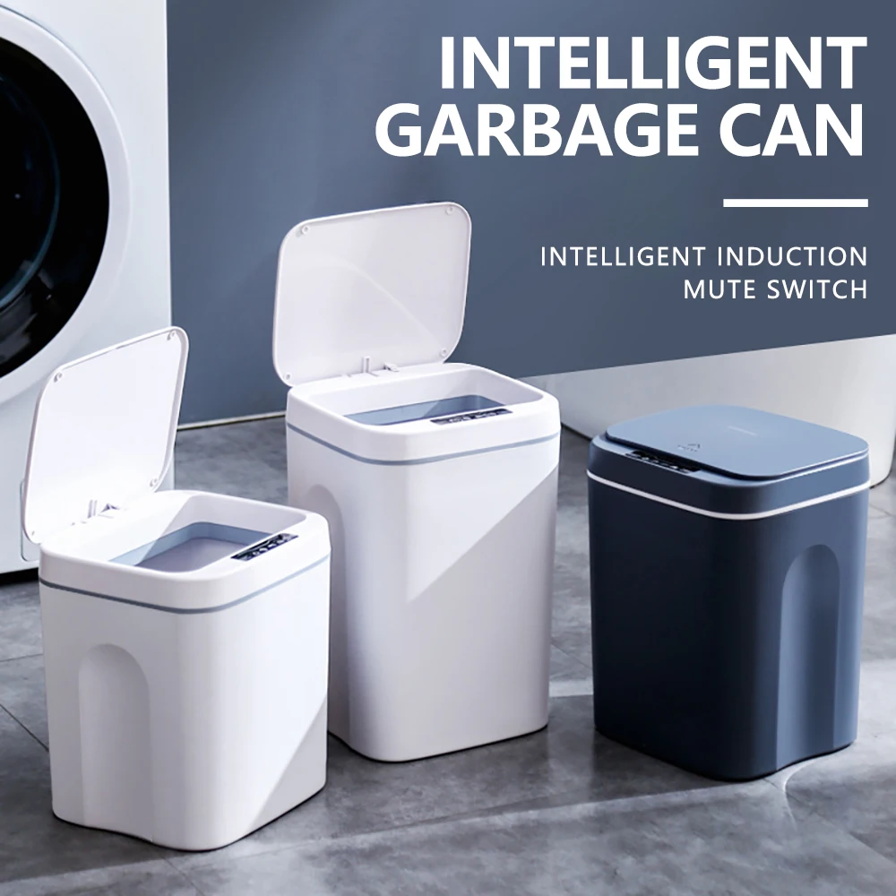 12 16L Smart Trash Can Automatic Sensor Dustbin Electric Waste Bin