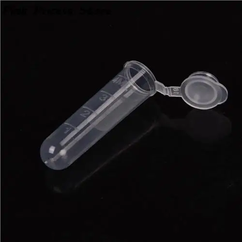 30Pcs 5ml Plastic test tubes with clear scale centrifuge tube with lip Graduation EP tube centrifuge tube,plastic test tubes
