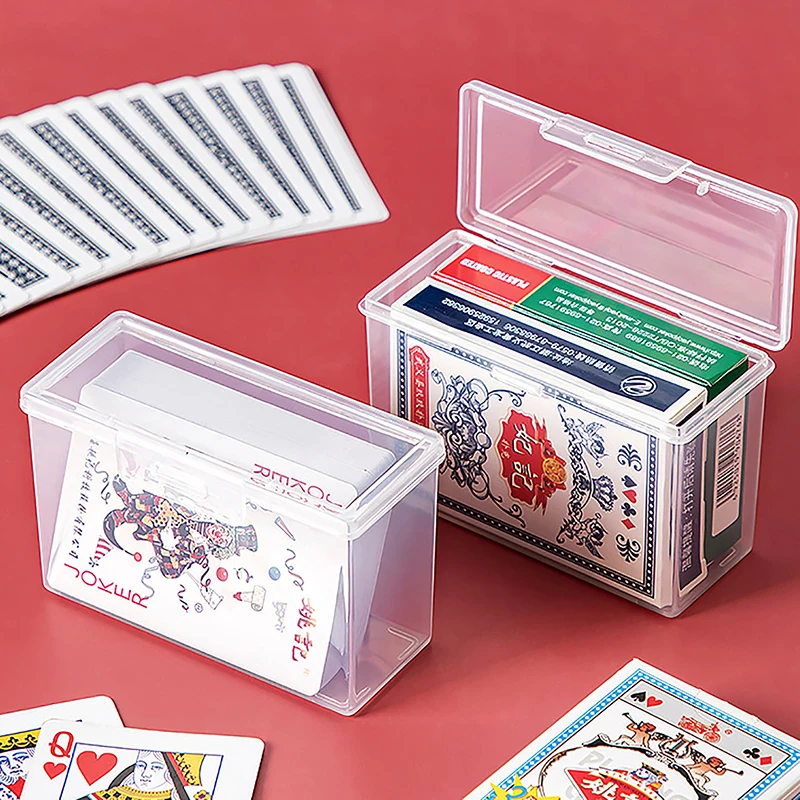Nuove scatole di plastica trasparente contenore per carte da gioco custodia in PP imballaggio scatola per carte da gioco da Poker per giochi da tavolo 15 Nuove scatole di plastica trasparente contenore per carte da gioco custodia in PP imballaggio scatola per carte da gioco da Poker per giochi da tavolo 15