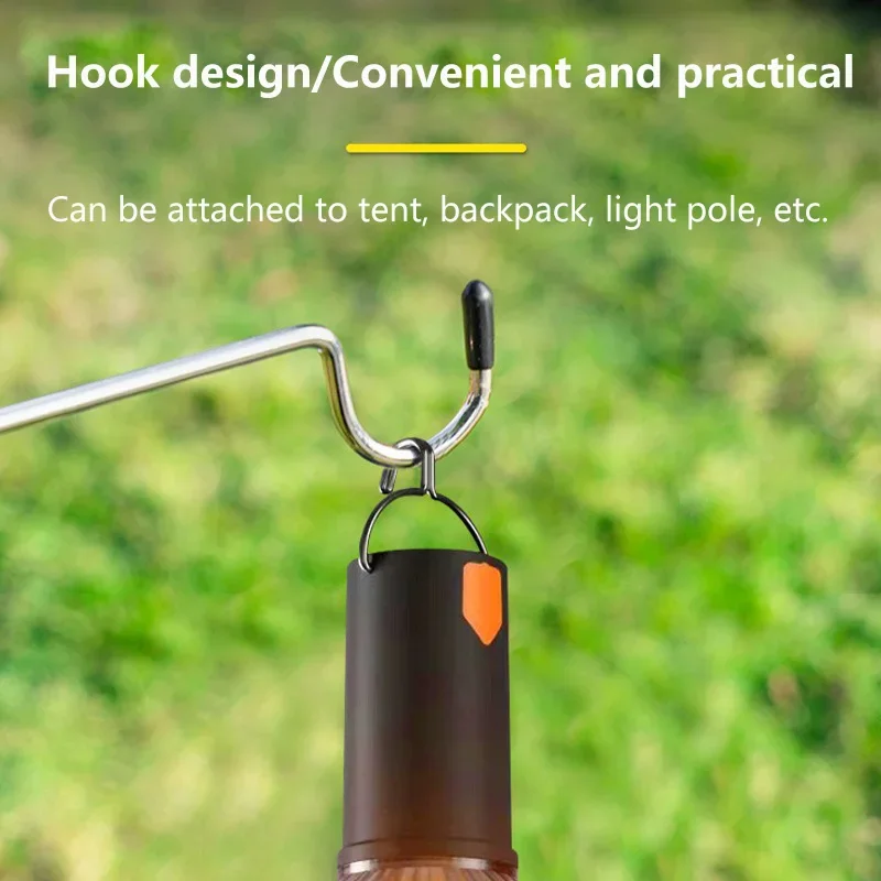 Portable Camping LED Lamp Hanging Lamp Portable Stepless Dimming Camping Light Waterproof Rechargeable Outdoor Light Lantern