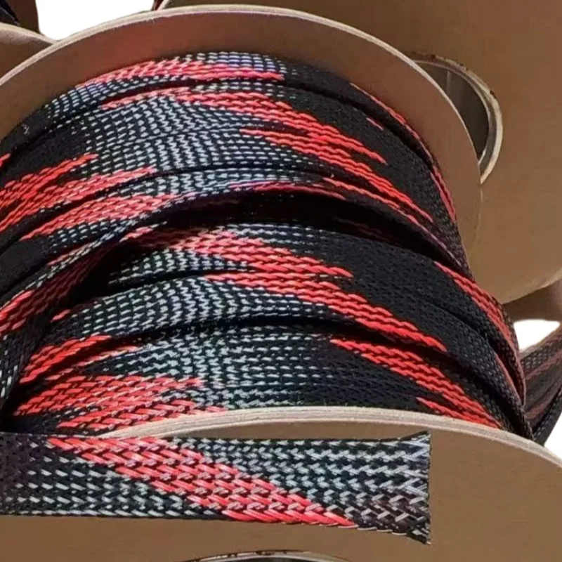 100m Nylon Braided Mesh Tube - Colorful Anti-Wear Protective Netting
