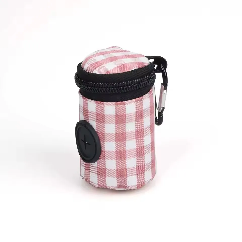 Checkered Pet Waste Bag Holder